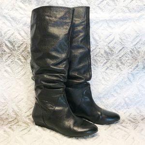 Gianni Bini Black Leather Boots